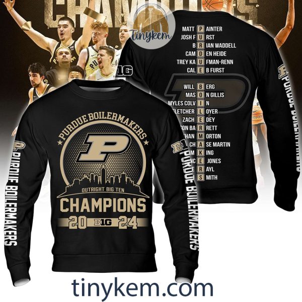 Big 10 Champions 2024 Purdue Basketball Tshirt