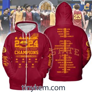 Big 12 Basketball Champions 2024 Iowa State Cyclones Tshirt Hoodie Sweatshirt2B4 ObOtX