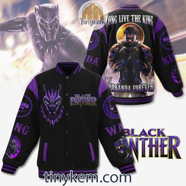 Black Panther Customized Baseball Jacket: Long Live The King