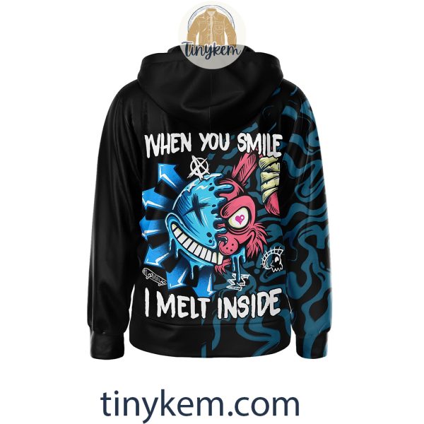 Blink-182 Zipper Hoodie: When You Smile I Melt Inside