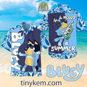 Bluey Cartoon Summer Hawaiian Shirt