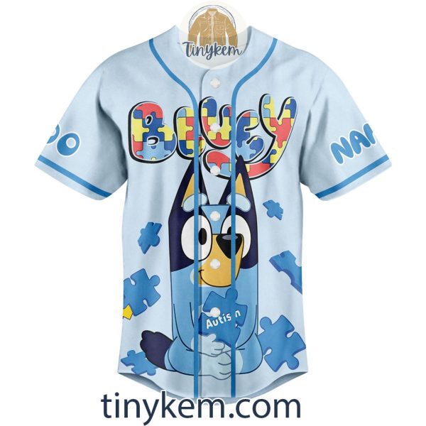 Bluey Autism Customized Baseball Jersey: I See Your True Colors