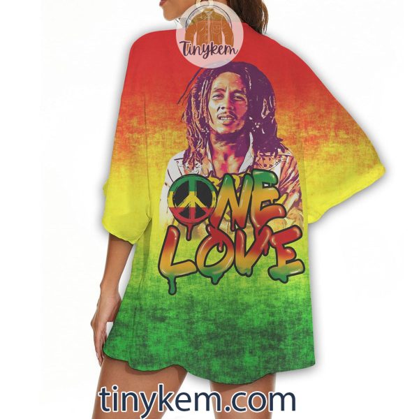 Bob Marley One Love Kimono Beach