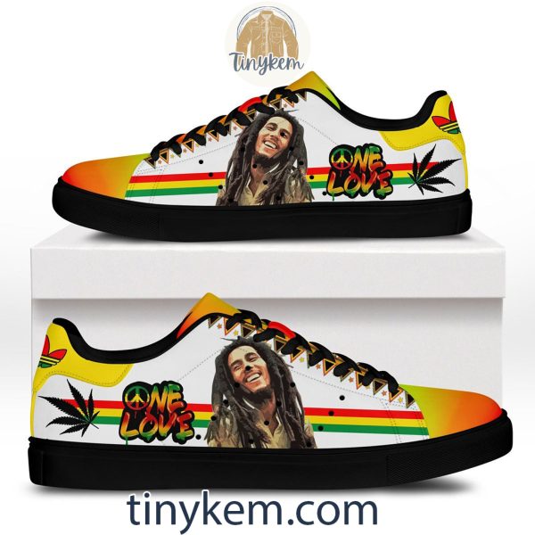 Bob Marley One Love Leather Skate Shoes