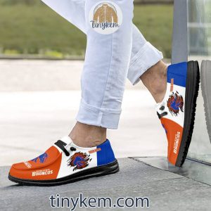 Boise State Broncos Customized Canvas Loafer Dude Shoes2B11 t0uA3
