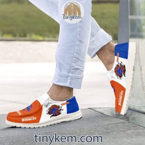 Boise State Broncos Customized Canvas Loafer Dude Shoes2B2 kdGpc