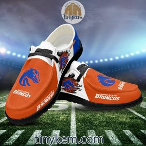 Boise State Broncos Customized Canvas Loafer Dude Shoes2B6 hLgL4