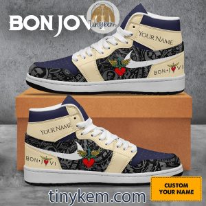 Bon Jovi Personalized Air Jordan 1 High Top Shoes2B3 G4Gkb