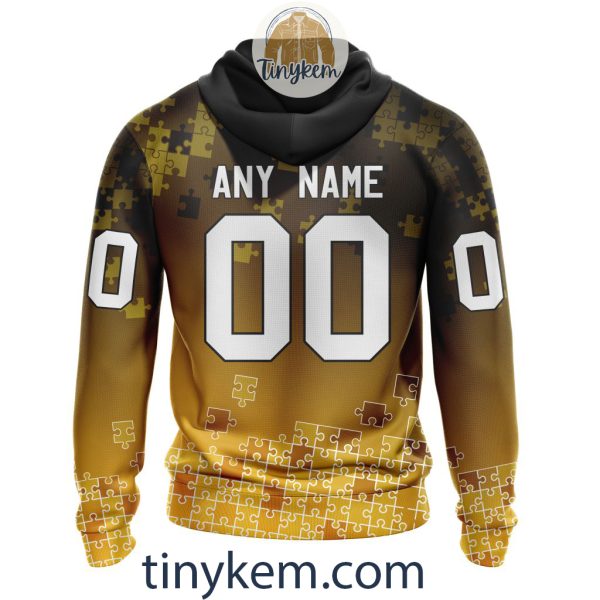 Boston Bruins Customized Tshirt, Hoodie With Autism Awareness 2024 Design