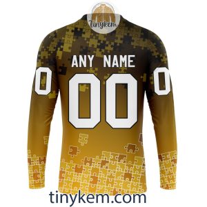 Boston Bruins Customized Tshirt Hoodie With Autism Awareness 2024 Design2B5 gWpOH