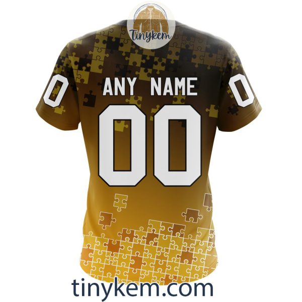 Boston Bruins Customized Tshirt, Hoodie With Autism Awareness 2024 Design