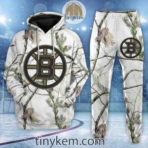 Boston Bruins Winter Hunting Hoodie Joggers Set