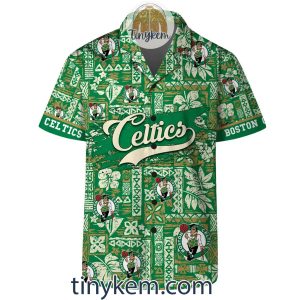 Boston Celtics Summer Hawaiian Shirt and Beach Shorts2B4 0iYyf