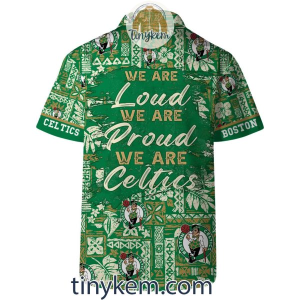 Boston Celtics Summer Hawaiian Shirt and Beach Shorts