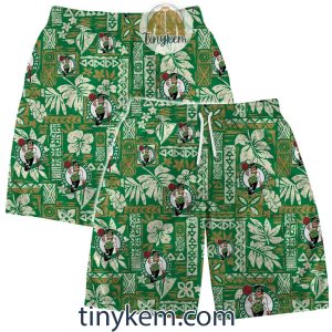 Boston Celtics Summer Hawaiian Shirt and Beach Shorts2B6 xyrDe