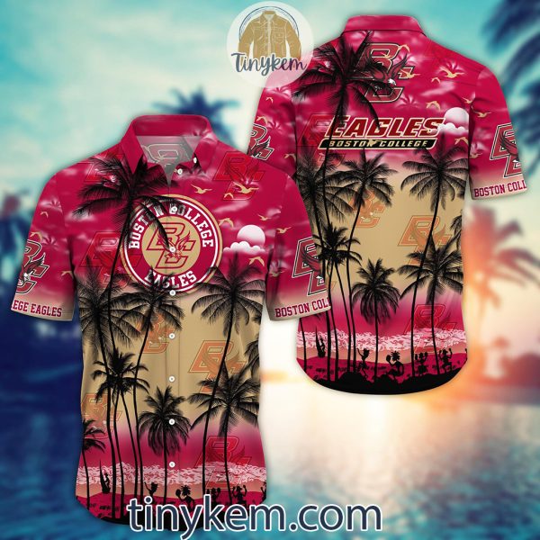 Boston College Eagles Summer Coconut Hawaiian Shirt
