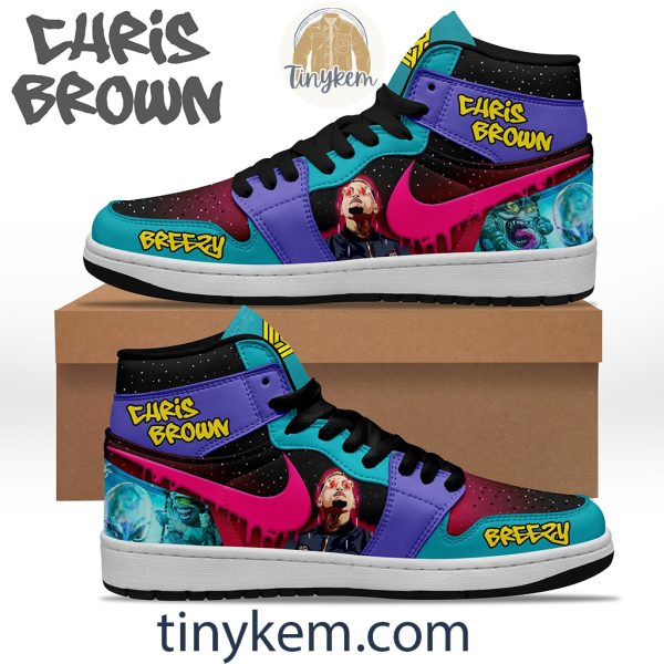Breezy Chris Brown Air Jordan 1 High Top Shoes