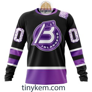 Bridgeport Islanders Hockey Fight Cancer Hoodie Tshirt2B4 0PSut