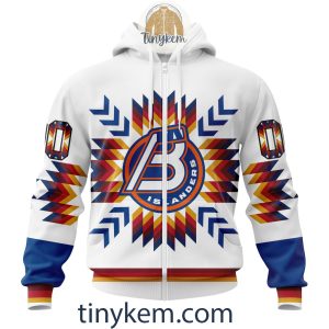 Bridgeport Islanders Native Pattern Design Hoodie Tshirt Sweatshirt2B2 MEGhD