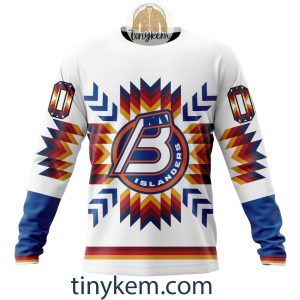 Bridgeport Islanders Native Pattern Design Hoodie Tshirt Sweatshirt2B4 JeBUE