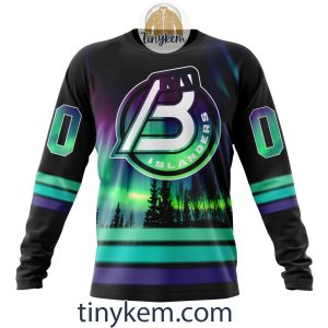 Bridgeport Islanders Northern Lights Hoodie Tshirt Sweatshirt2B4 sNz8S