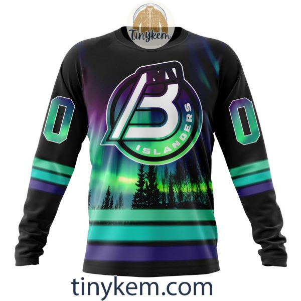 Bridgeport Islanders Northern Lights Hoodie, Tshirt, Sweatshirt