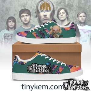 Bring Me the Horizon Leather Skate Shoes2B3 JHYo7