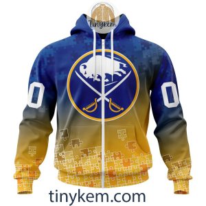 Buffalo Sabres Customized Tshirt, Hoodie With Autism Awareness 2024 Design