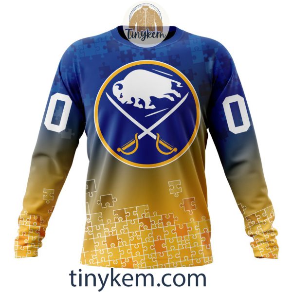 Buffalo Sabres Customized Tshirt, Hoodie With Autism Awareness 2024 Design
