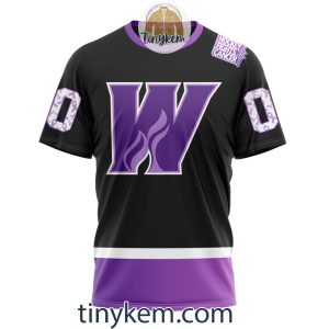 Calgary Wranglers Hockey Fight Cancer Hoodie Tshirt2B6 CuXXl