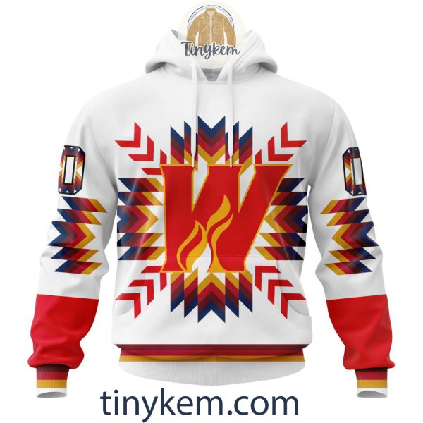 Calgary Wranglers Native Pattern Design Hoodie, Tshirt, Sweatshirt