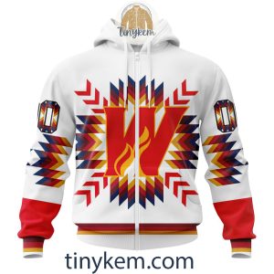 Calgary Wranglers Native Pattern Design Hoodie, Tshirt, Sweatshirt