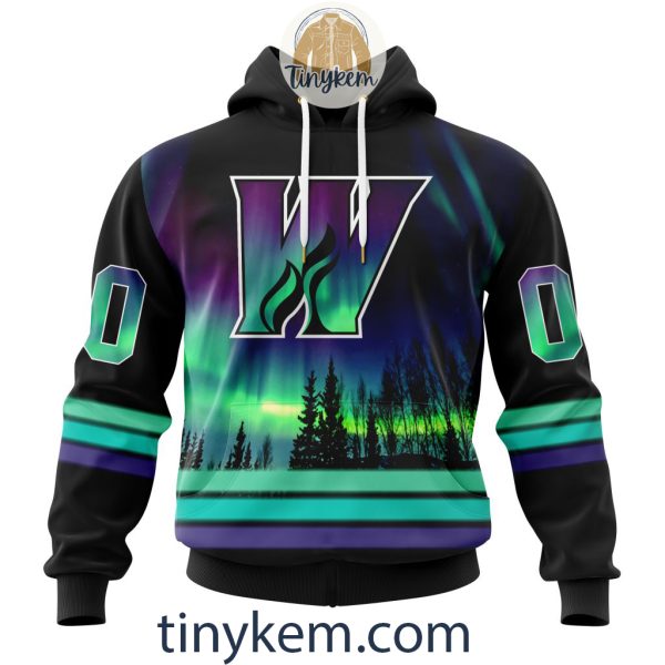 Calgary Wranglers Northern Lights Hoodie, Tshirt, Sweatshirt