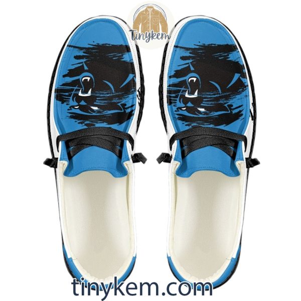 Carolina Panthers Dude Canvas Loafer Shoes
