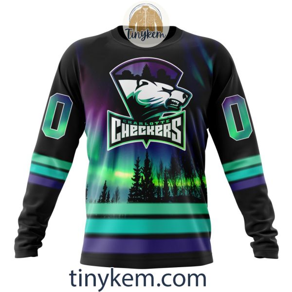 Charlotte Checkers Northern Lights Hoodie, Tshirt, Sweatshirt