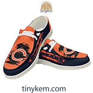 Chicago Bears Dude Canvas Loafer Shoes2B10 E7s0L