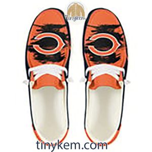 Chicago Bears Dude Canvas Loafer Shoes2B3 Yes3x