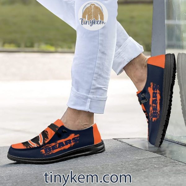 Chicago Bears Dude Canvas Loafer Shoes