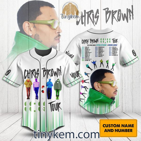Chris Brown 11:11 Tour Customized Baseball Jersey