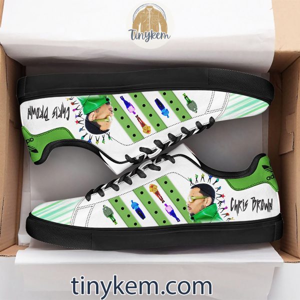 Chris Brown 2024 Tour Leather Skate Shoes