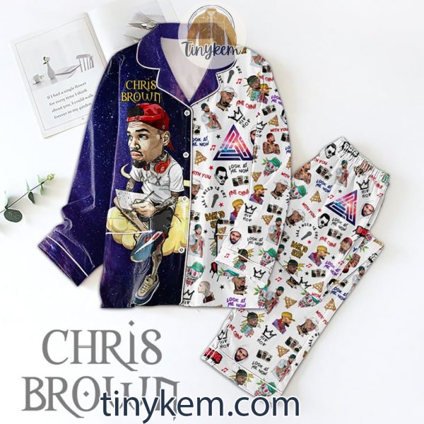 Chris Brown Hip Hop Pajamas Set