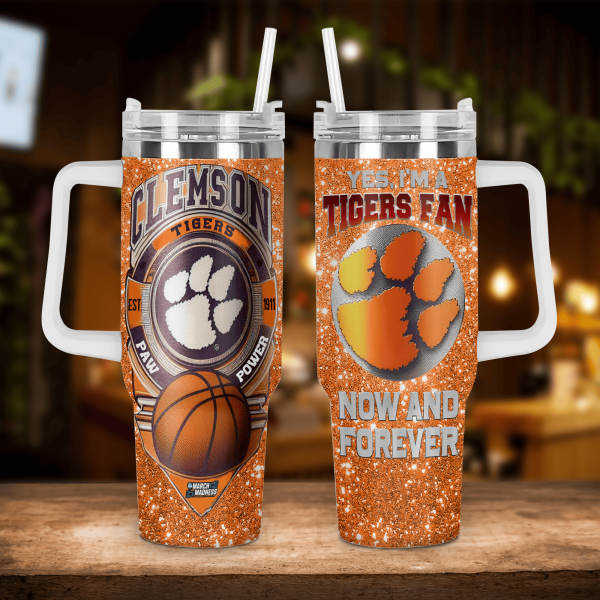 Clemson Tigers March Madness 2024 Customized 40Oz Tumbler