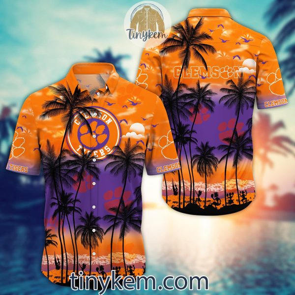 Clemson Tigers Summer Coconut Hawaiian Shirt