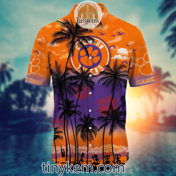 Clemson Tigers Summer Coconut Hawaiian Shirt