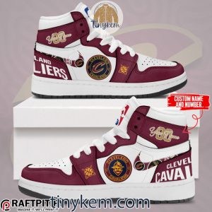 Cleveland Cavaliers Air Jordan 1 High Top Shoes