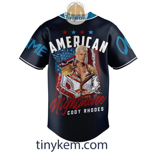 Cody Rhodes Customized Baseball Jersey