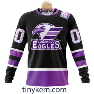 Colorado Eagles Hockey Fight Cancer Hoodie Tshirt2B4 mvxSa