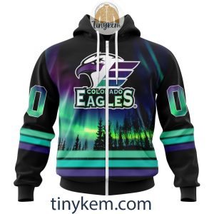 Colorado Eagles Northern Lights Hoodie Tshirt Sweatshirt2B2 q8Jkx