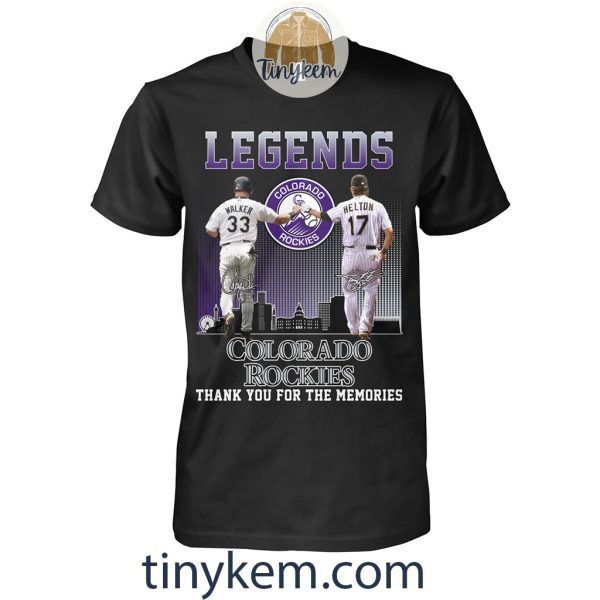 Colorado Rockies Legends Walker and Helton Shirt