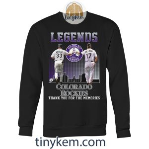 Colorado Rockies Legends Walker and Helton Shirt2B3 82SId